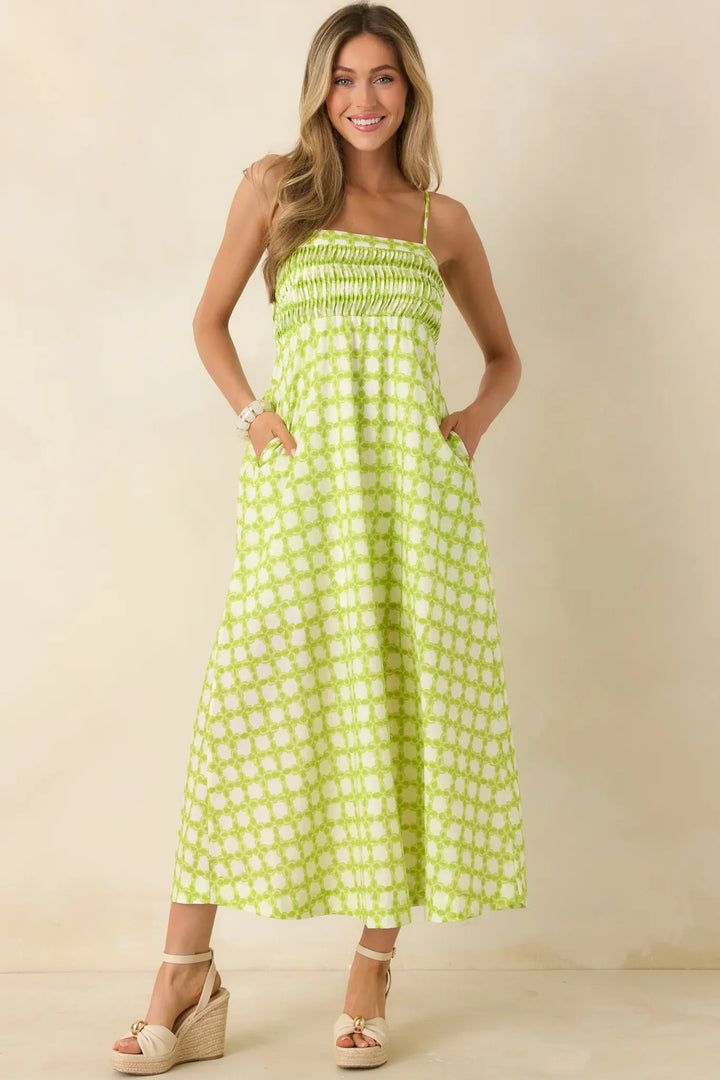 Strut & Bolt Midi Dress Lyla Pintucked Midi Dress