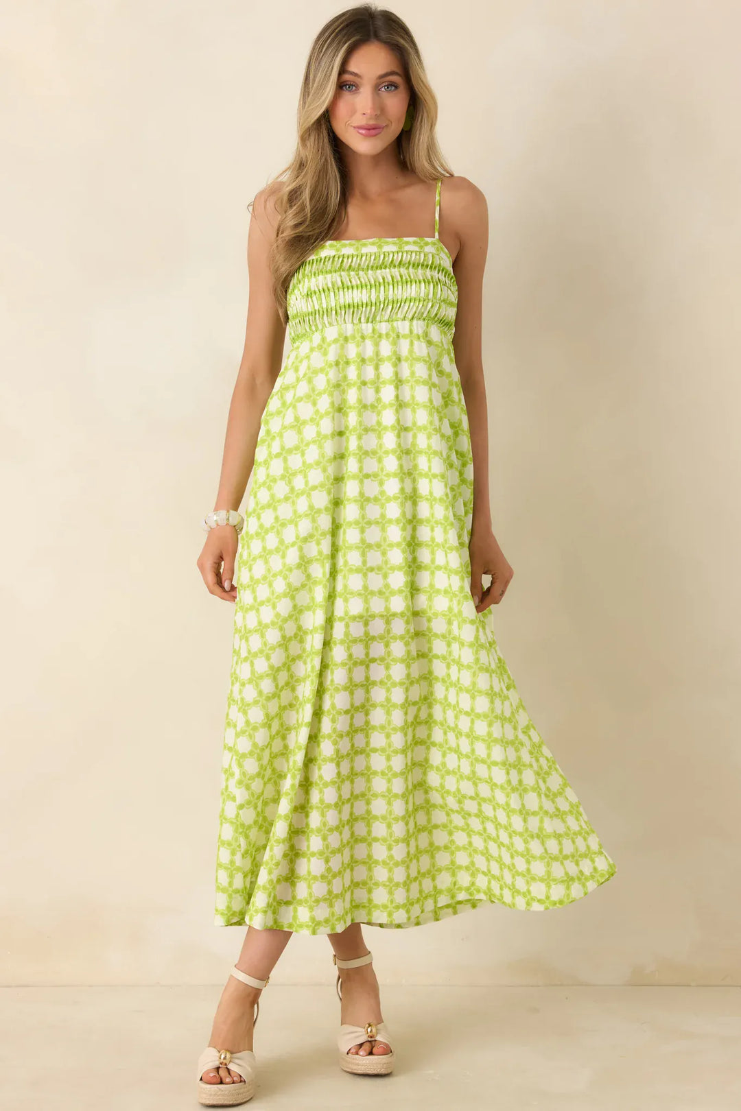 Strut & Bolt Midi Dress Lyla Pintucked Midi Dress