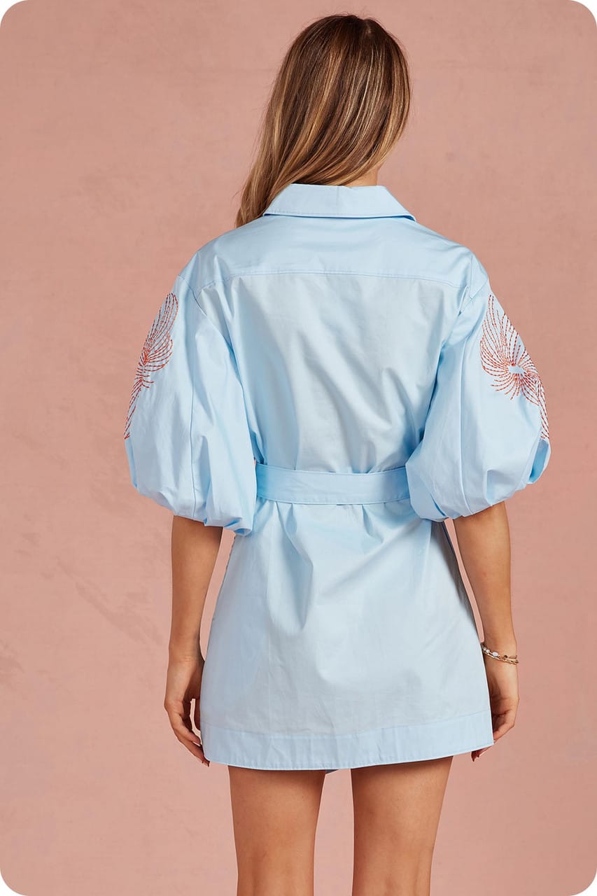 Strut & Bolt Mini Dress Eliana Embroidered MIni Dress