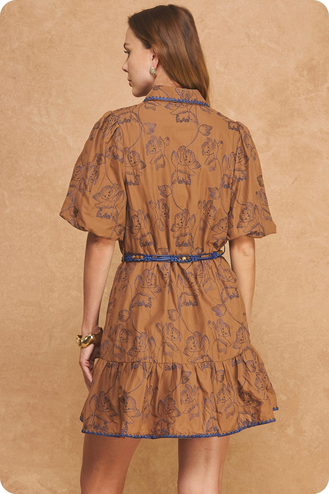 Strut &amp; Bolt Mini Dress Lula Floral Belted Mini Dress