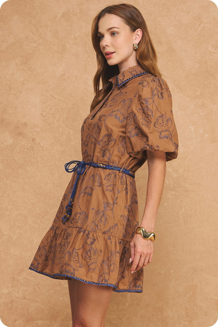 Strut &amp; Bolt Mini Dress Lula Floral Belted Mini Dress