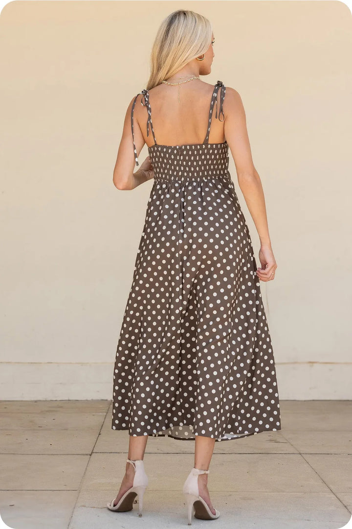 Strut &amp; Bolt Mini Dress Sophie Pintuck Polka Dot Mini Dress