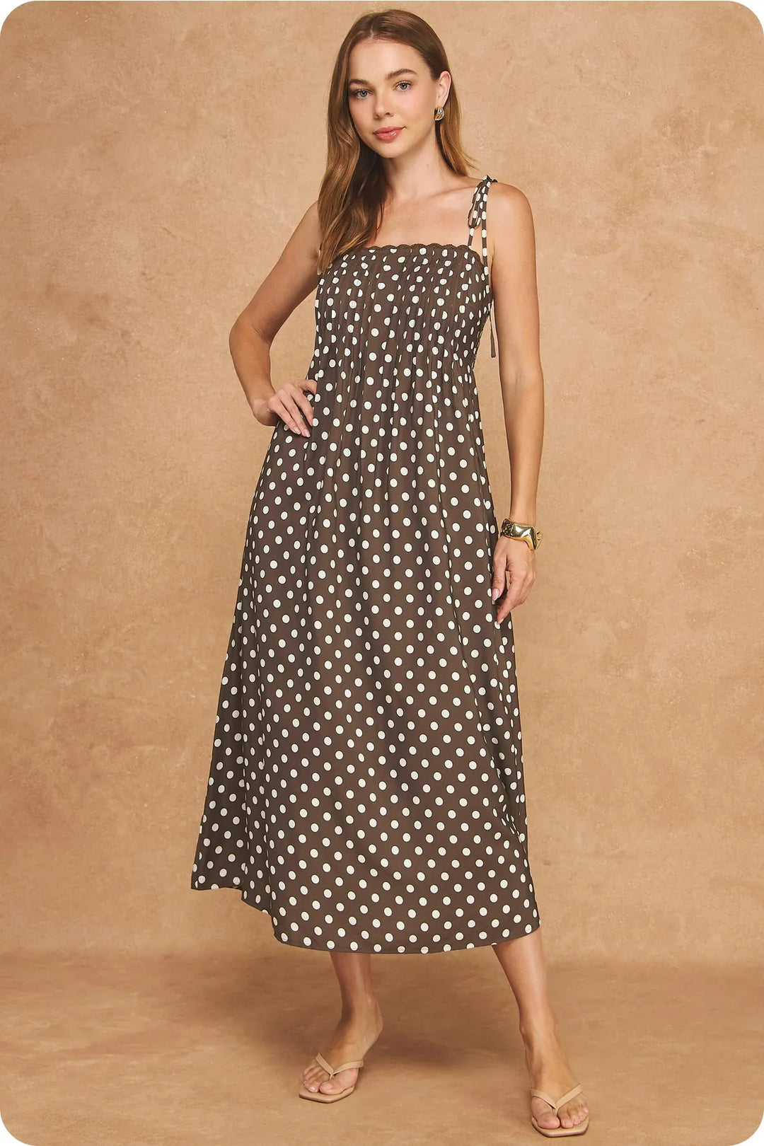 Strut &amp; Bolt Mini Dress Sophie Pintuck Polka Dot Mini Dress
