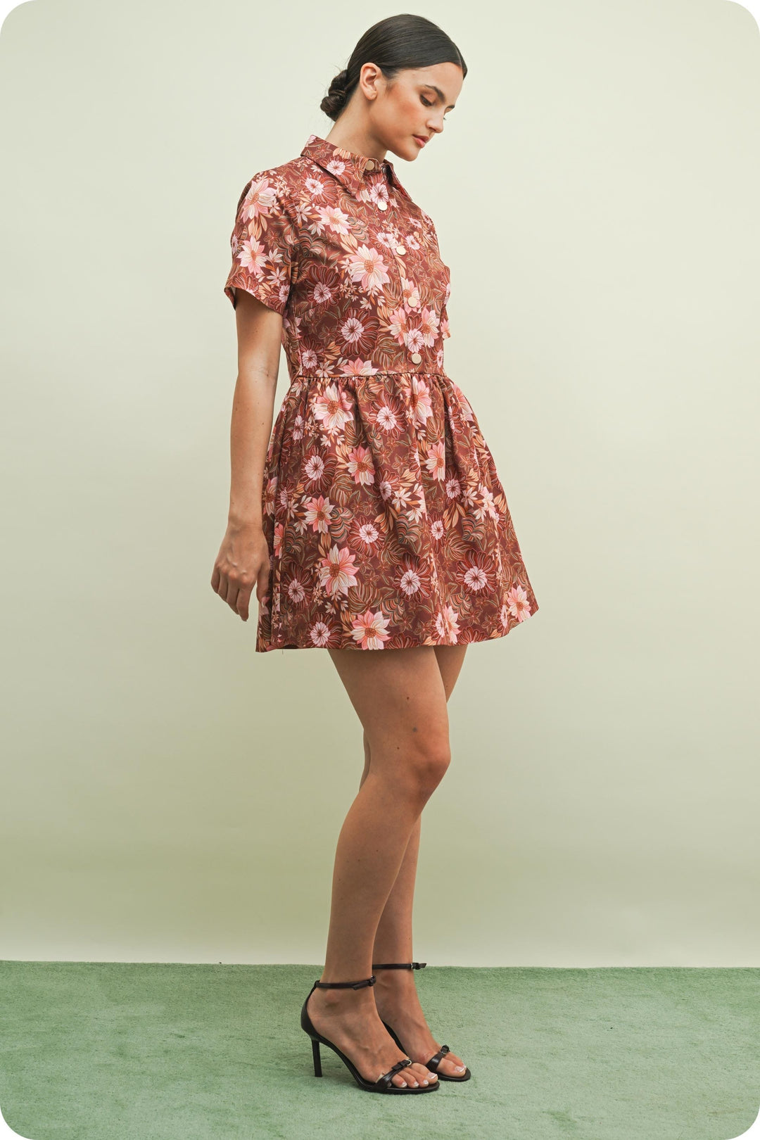 Strut &amp; Bolt Mini Dress Valerie Retro Floral Mini Dress