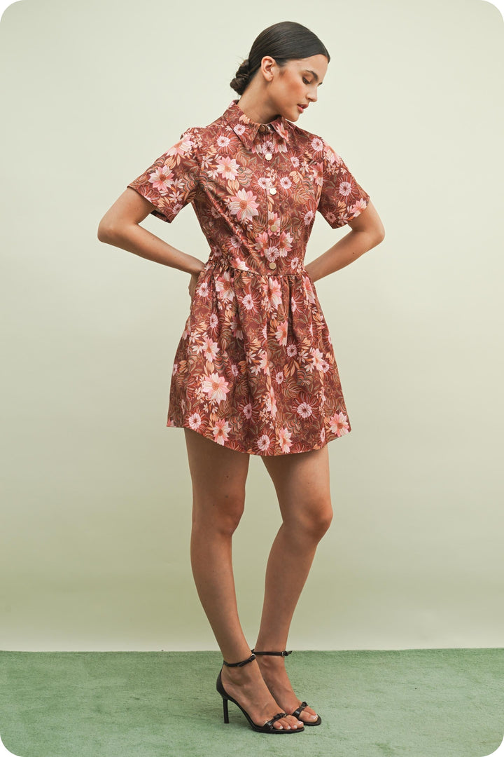 Strut &amp; Bolt Mini Dress Valerie Retro Floral Mini Dress