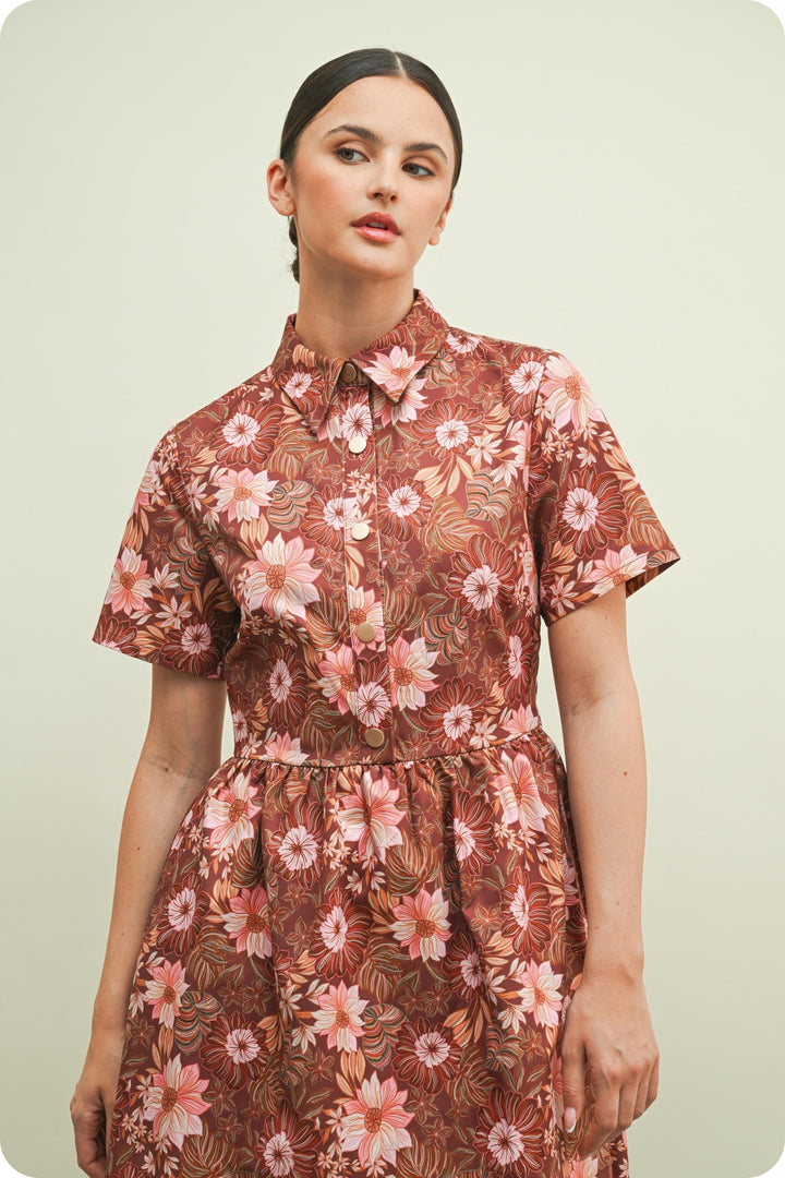 Strut &amp; Bolt Mini Dress Valerie Retro Floral Mini Dress