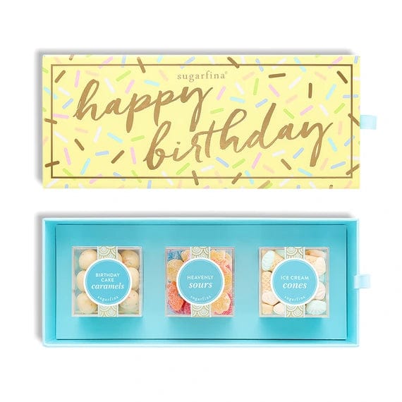 Sugarfina Candy 3 Piece Happy Birthday Candy Bento Box