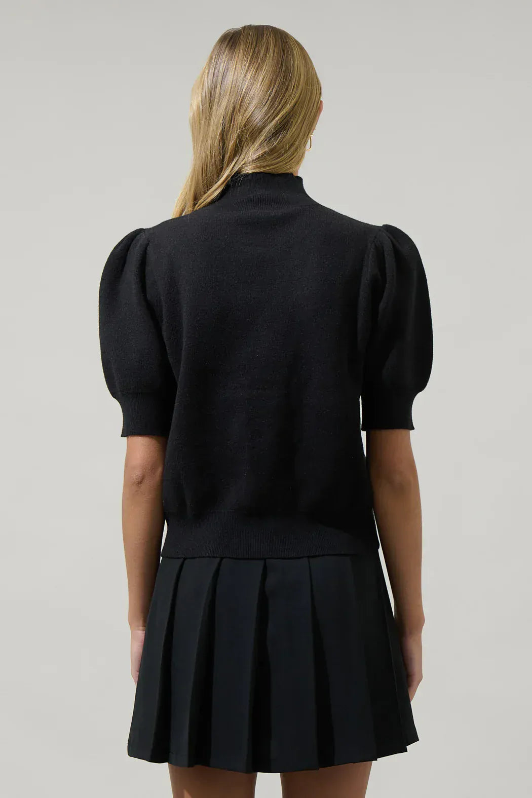 SugarLips Sweater Russel Heart Puff Sleeve Sweater