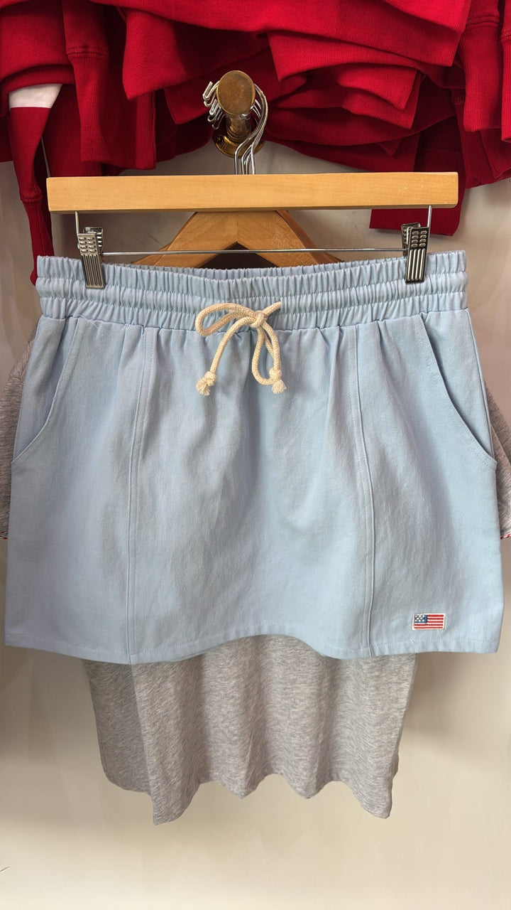 Sunday Edition Midi Skirt Bailey Flag Embroidery Skirt