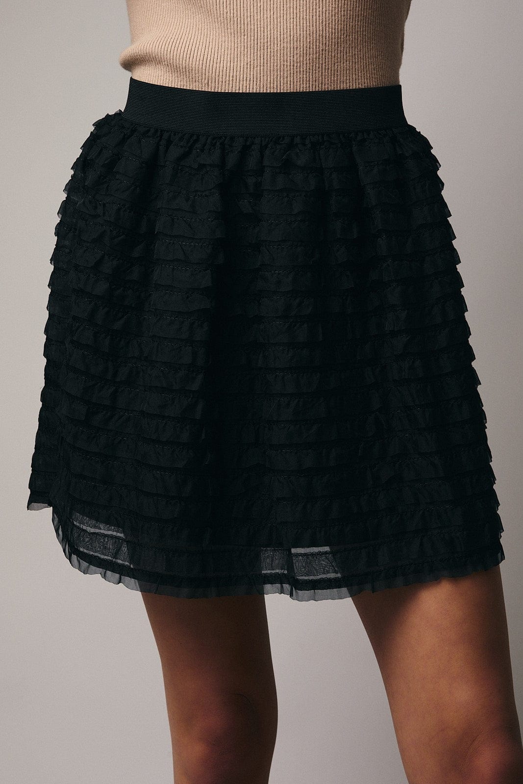 Sunday Edition Skirt Black / S Jenna Frilled Skirt