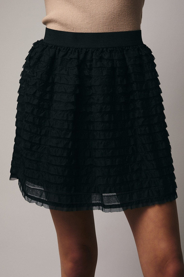 Sunday Edition Skirt Black / S Jenna Frilled Skirt