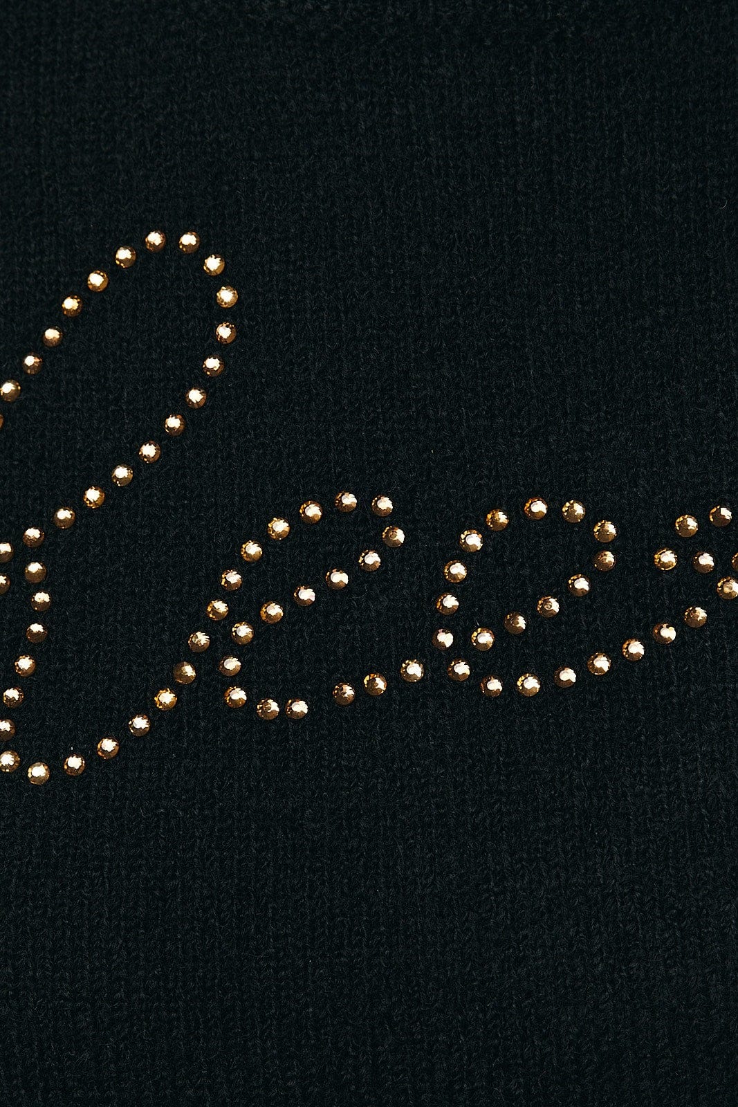 Sunday Edition Sweater Cheers Rhinestone Sweater