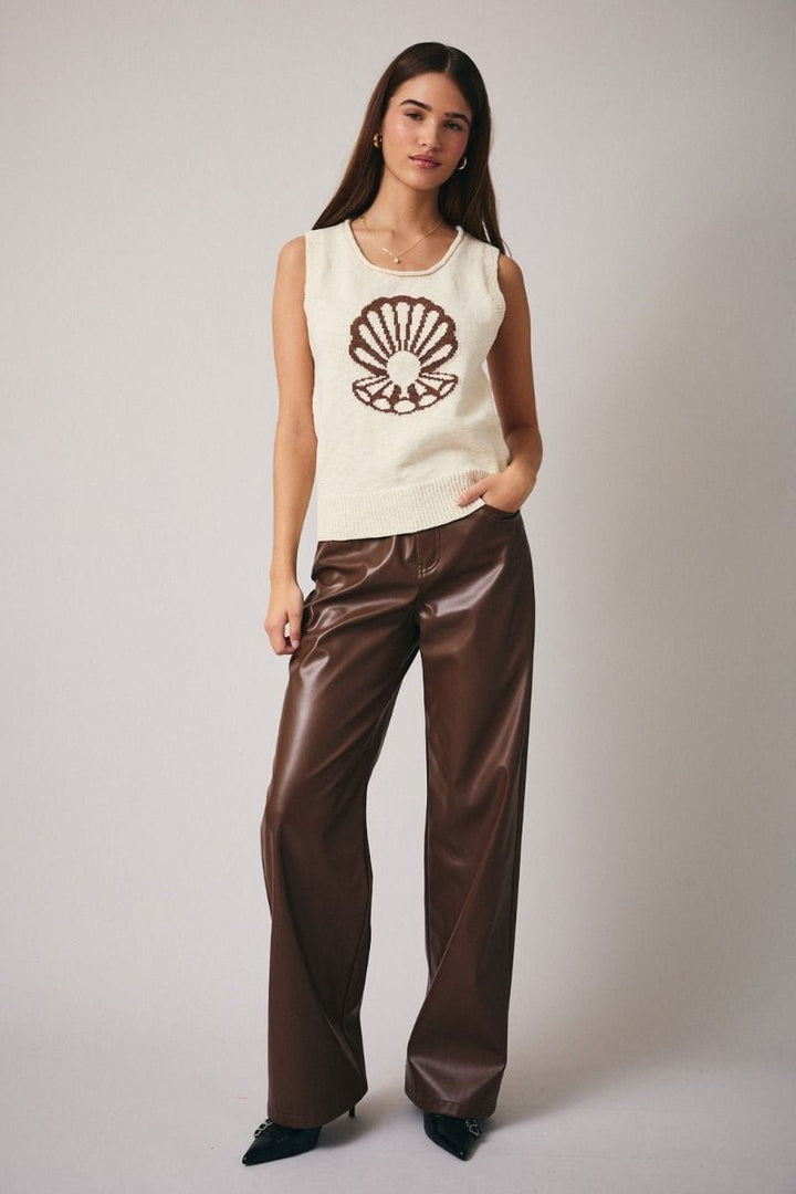 Sunday Edition Sweater Laura Shell Print Sweater