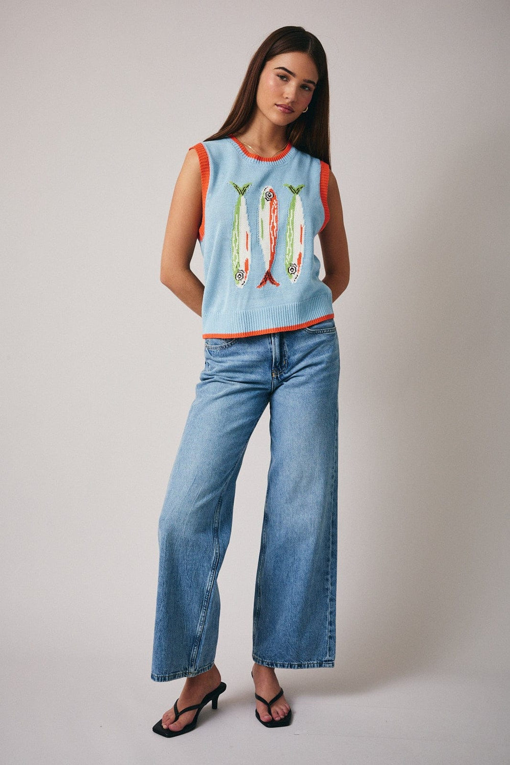 Sunday Edition Vest Sienna Fish Vest