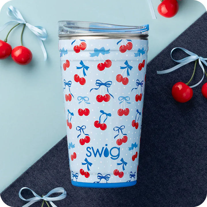 Swig Drinkware Cherry Pop Party Cup 24oz