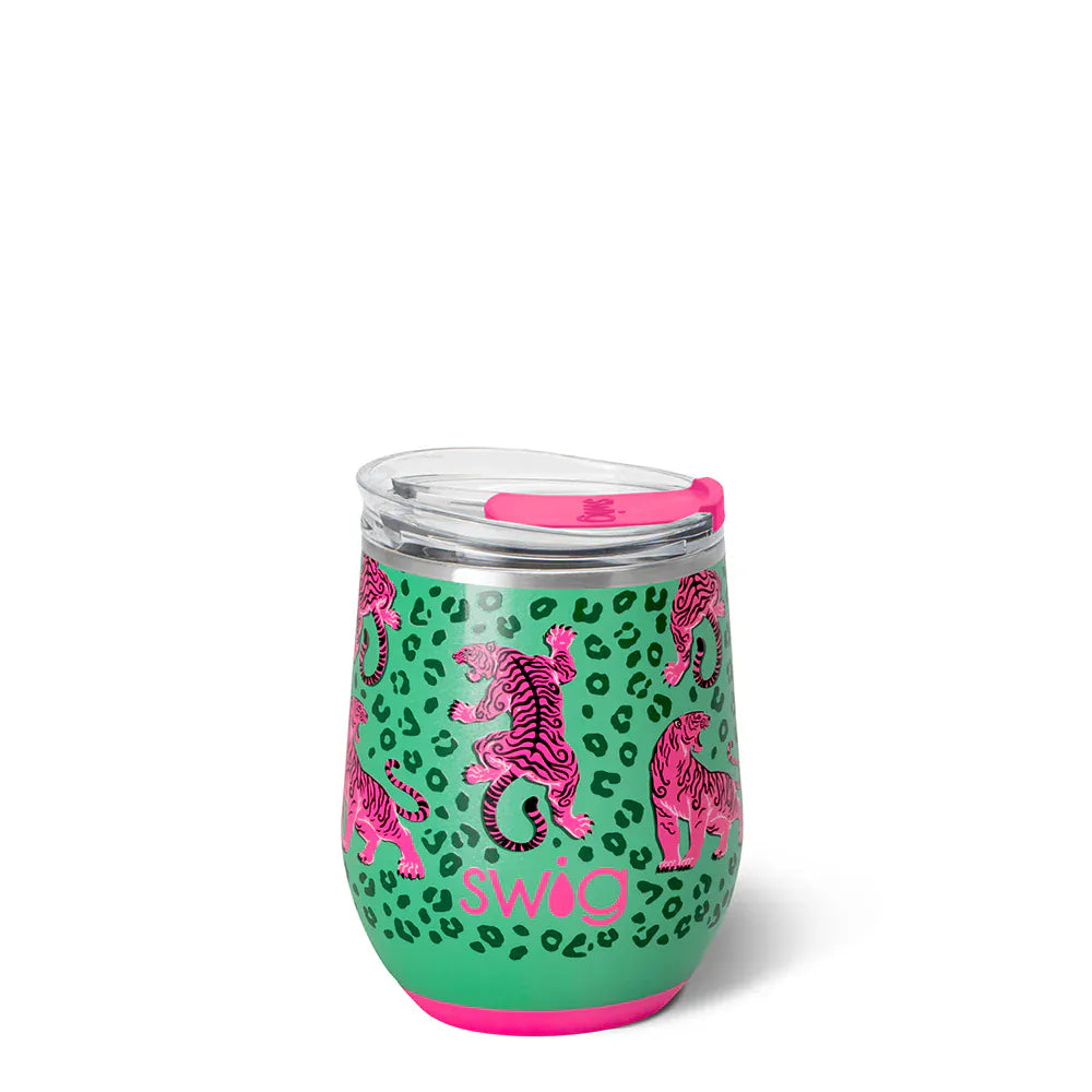 Swig Drinkware Easy Tiger Stemless Wine 12oz