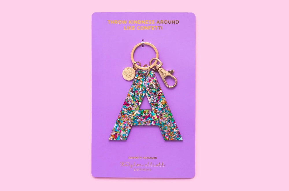 Taylor Elliott Gift A Letter Keychains (A-Z)