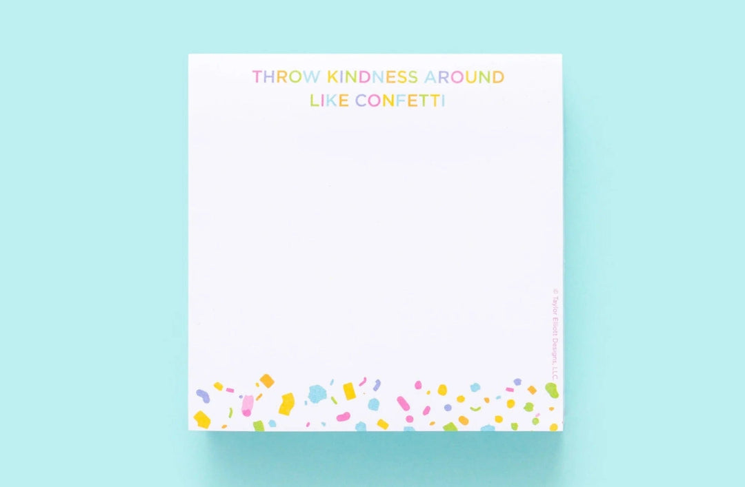 Taylor Elliott Gift Throw Kindness Sticky Notes Pad