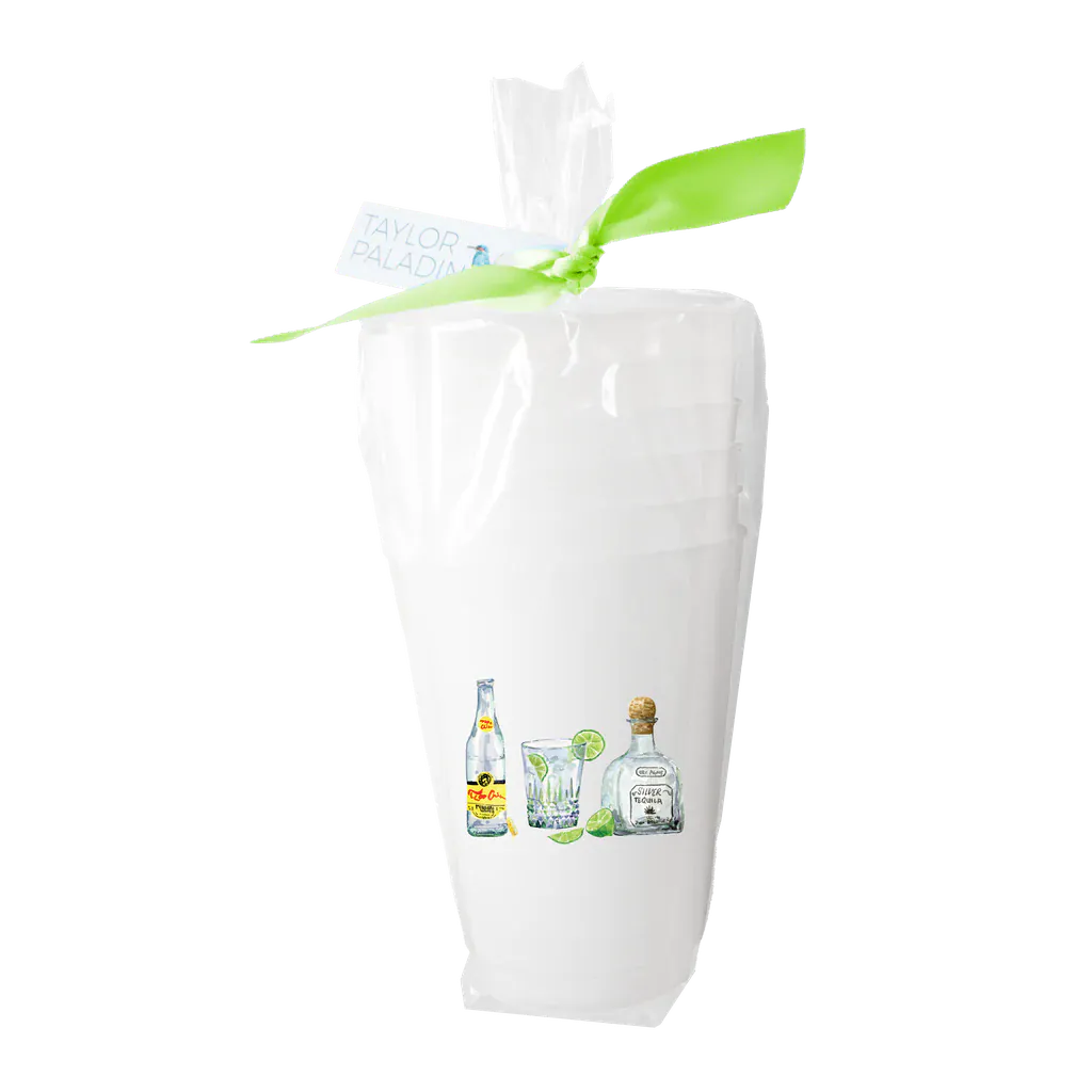 Taylor Paladino Drinkware Ranch Water Frosted Cup Set - 8 Pack