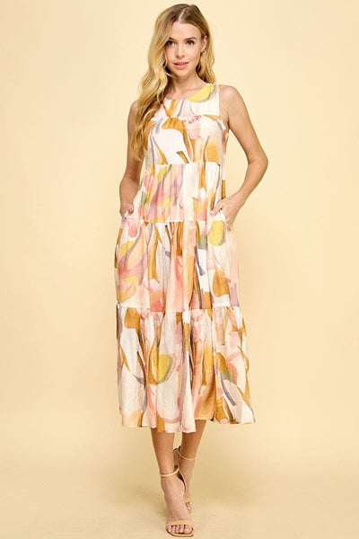 TCEC Dress Pink / Small Ramona Midi Dress