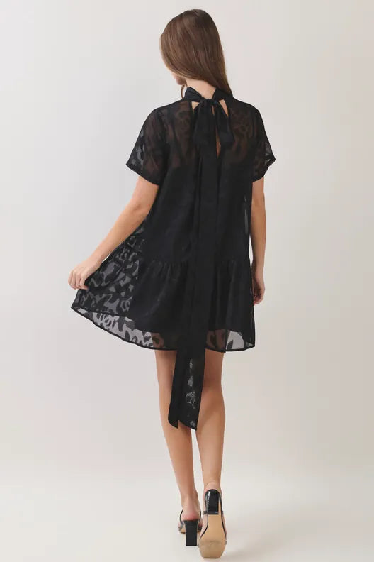 TCEC Mini Dress Lyra Floral Jacquard Mini Dress