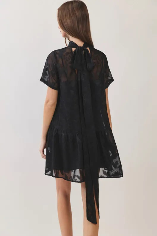 TCEC Mini Dress Lyra Floral Jacquard Mini Dress