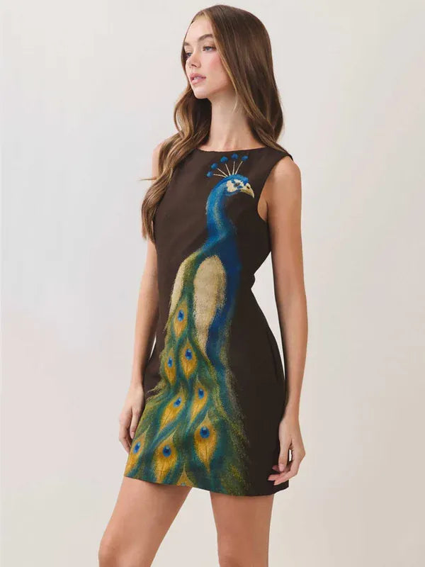 TCEC Mini Dress Myla Peacock Mini Dress