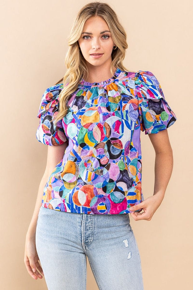TCEC Top Purple / S Mariah Abstract Top