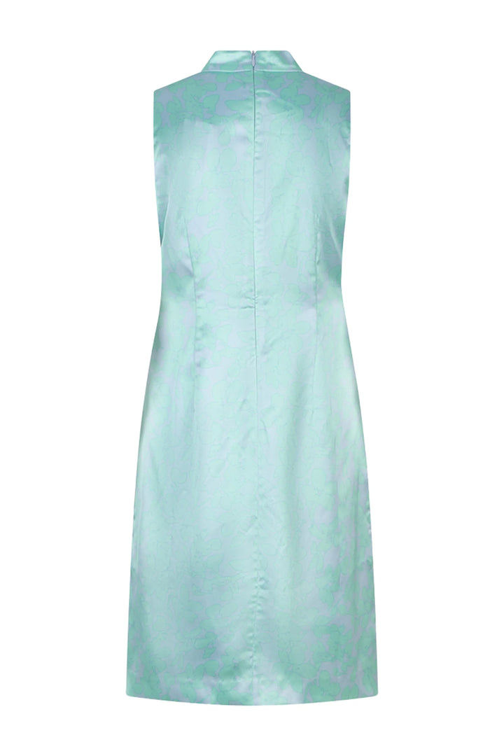 Teal Poppy Dress Stella Knot Detail Dress