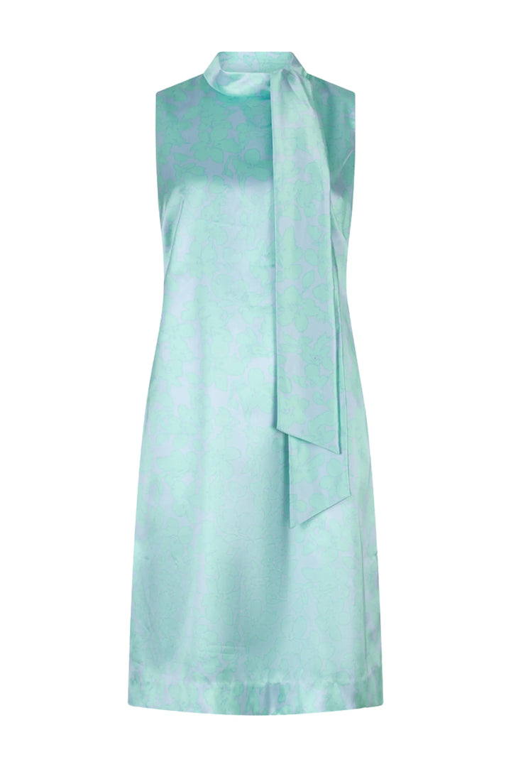 Teal Poppy Dress Stella Knot Detail Dress