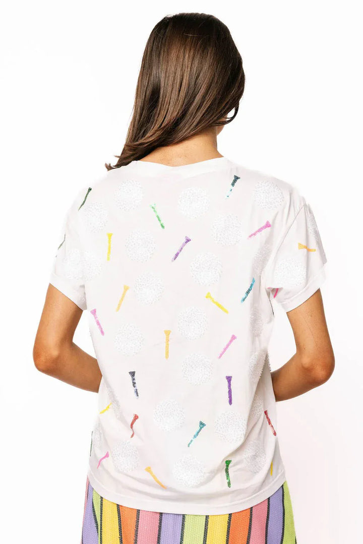 Teal Poppy Tee Golf Ball & Multi Golf Tee