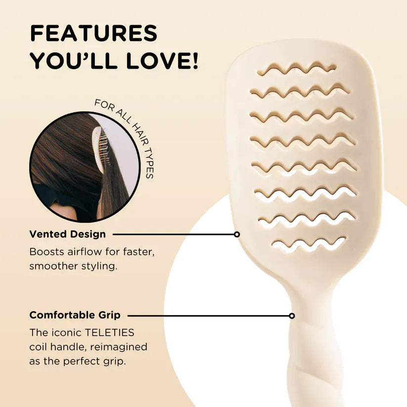 Teleties Beauty Care Vented Hair Brush