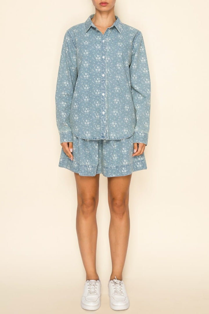 The Greii Set Haley Button Down Floral Set