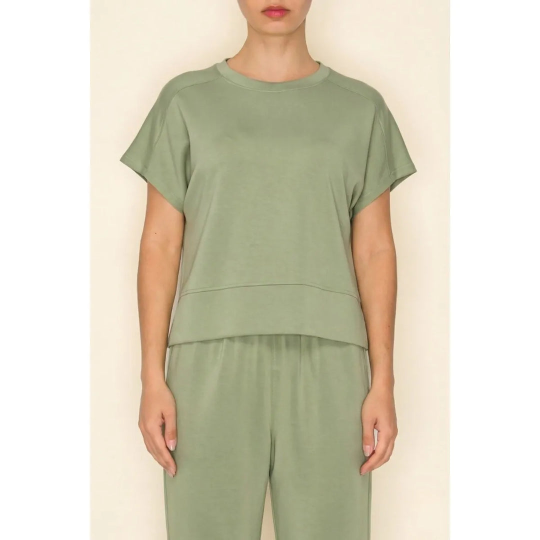 The Greii Top Sage Green / S Jenna Easy Fit Top