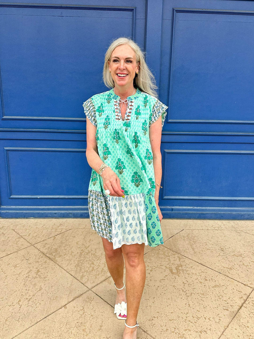 THML Dress Angela Multi Print Dress