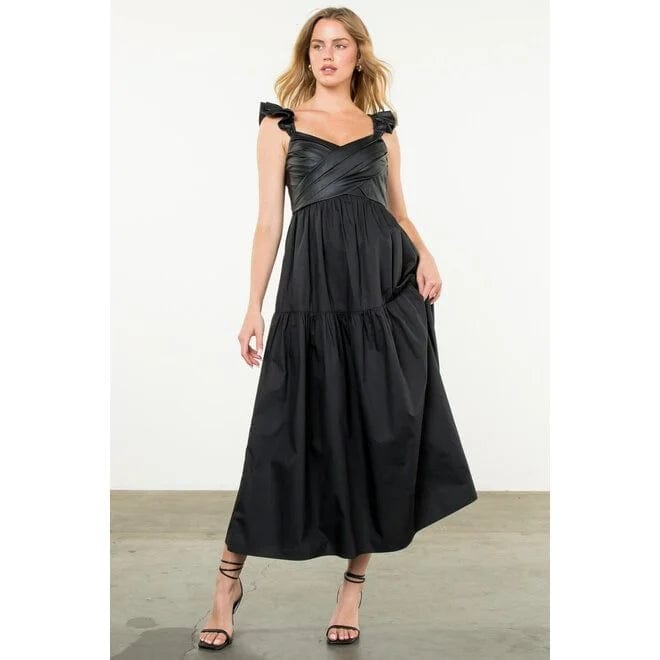 THML Dress Black / XS Brinley Tiered Dress