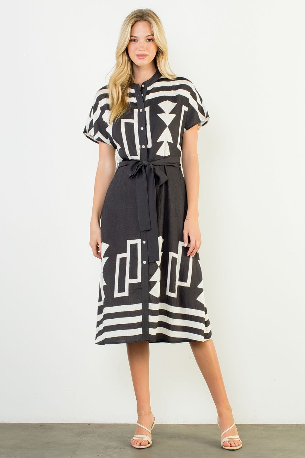 THML Dress Black / XS Cora Contrast Dress