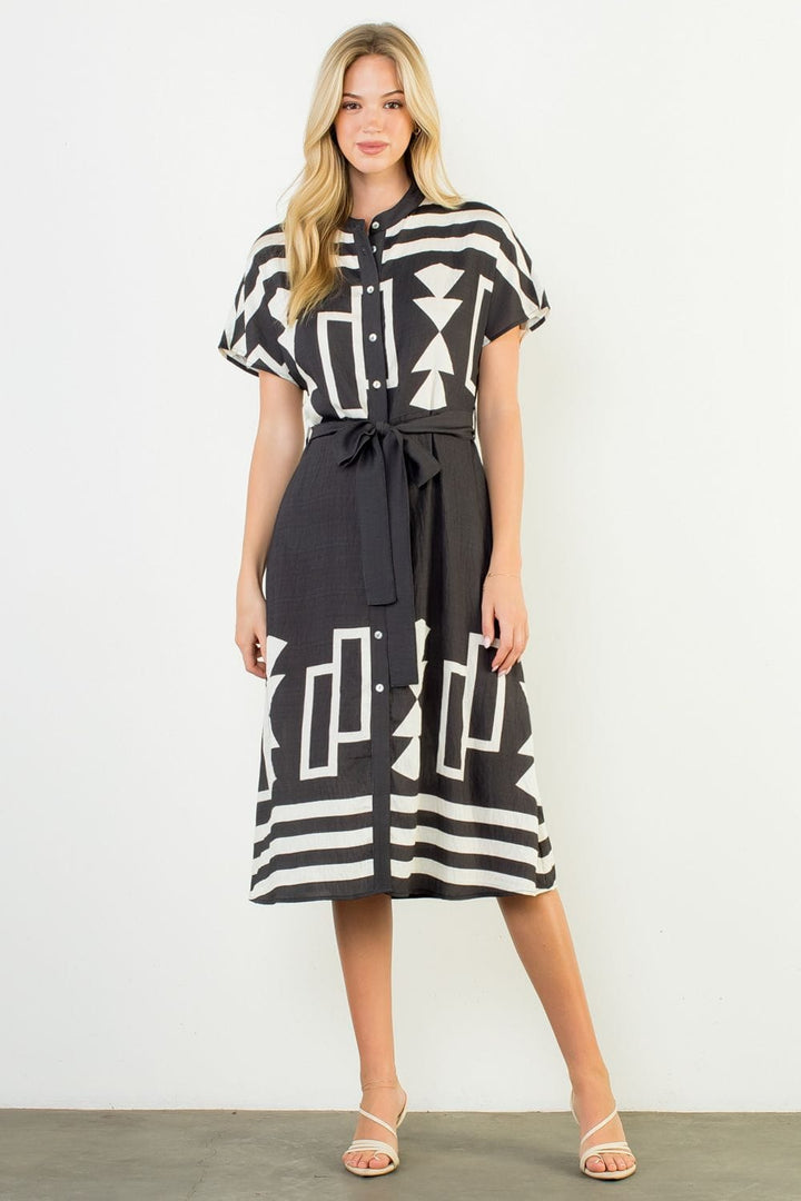 THML Dress Black / XS Cora Contrast Dress