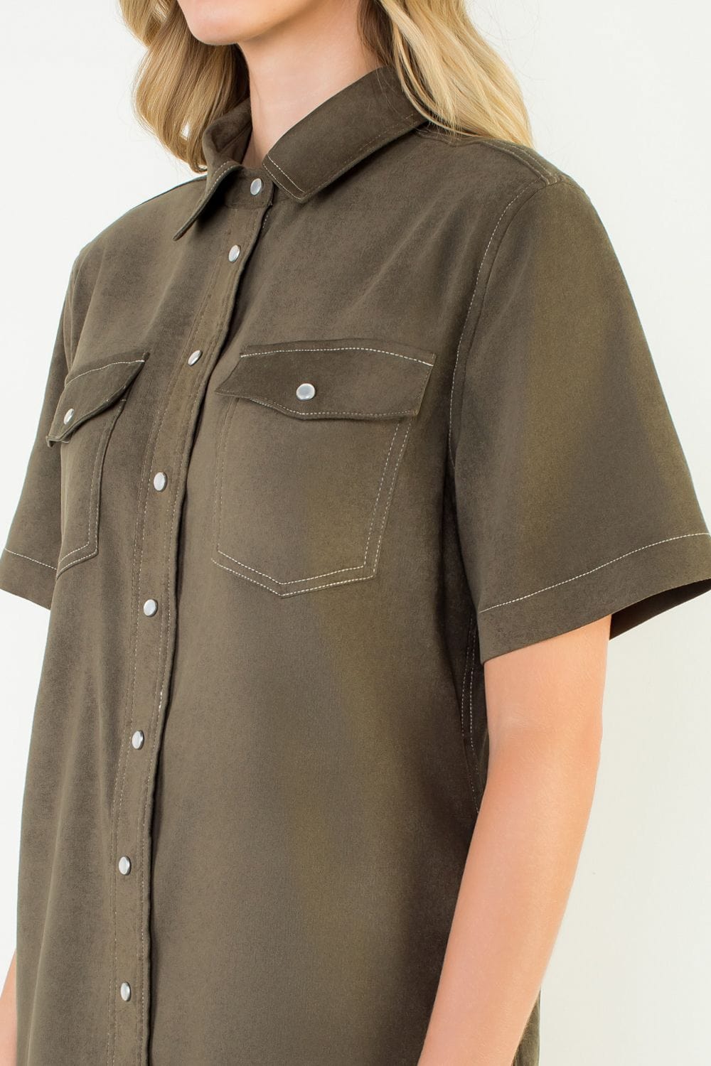 THML Dress Brielle Suede Dress