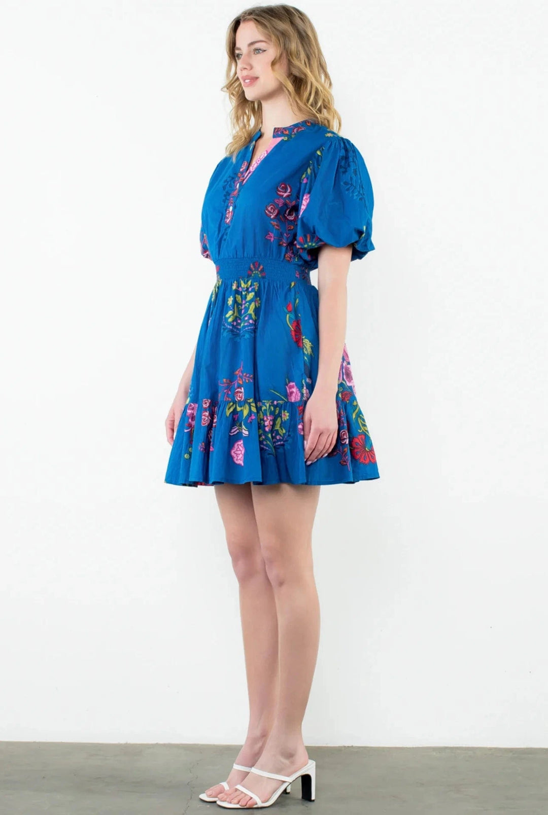 THML Dress Clara Puff Sleeve Dress