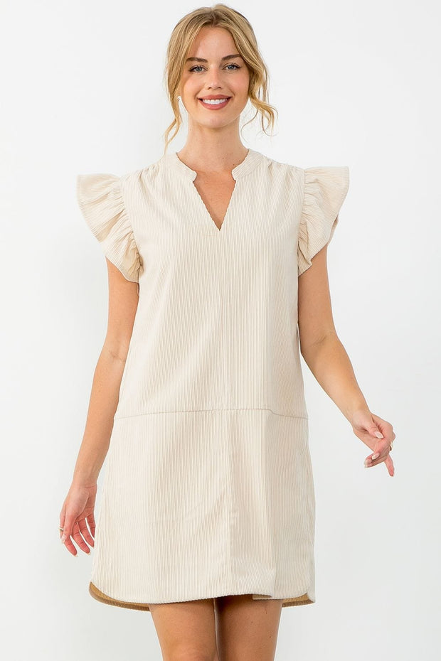 THML Dress Cream / XS Norah Corduroy Dress