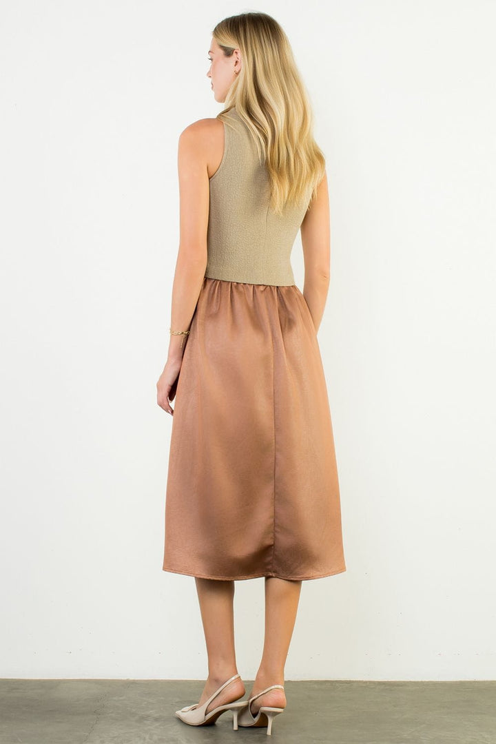 THML Dress Eleanor Mixed Media Dress