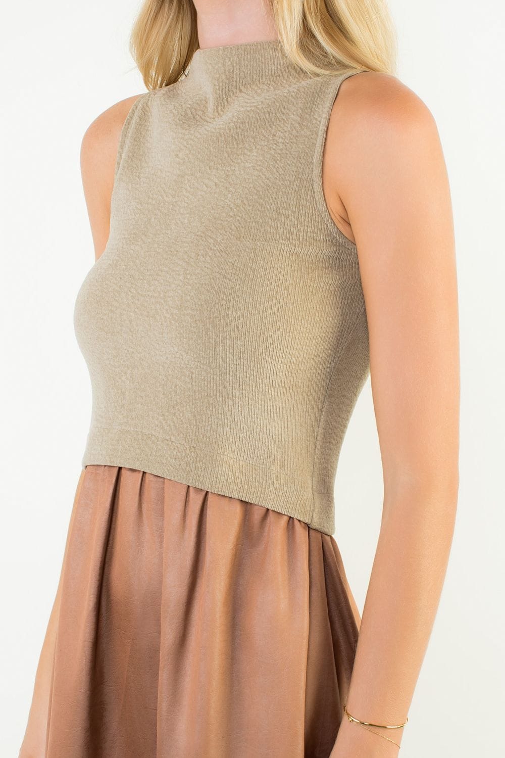 THML Dress Eleanor Mixed Media Dress