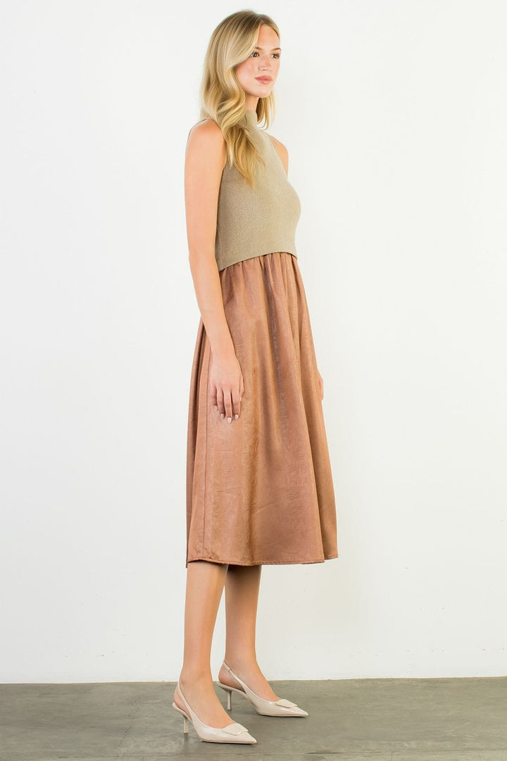 THML Dress Eleanor Mixed Media Dress