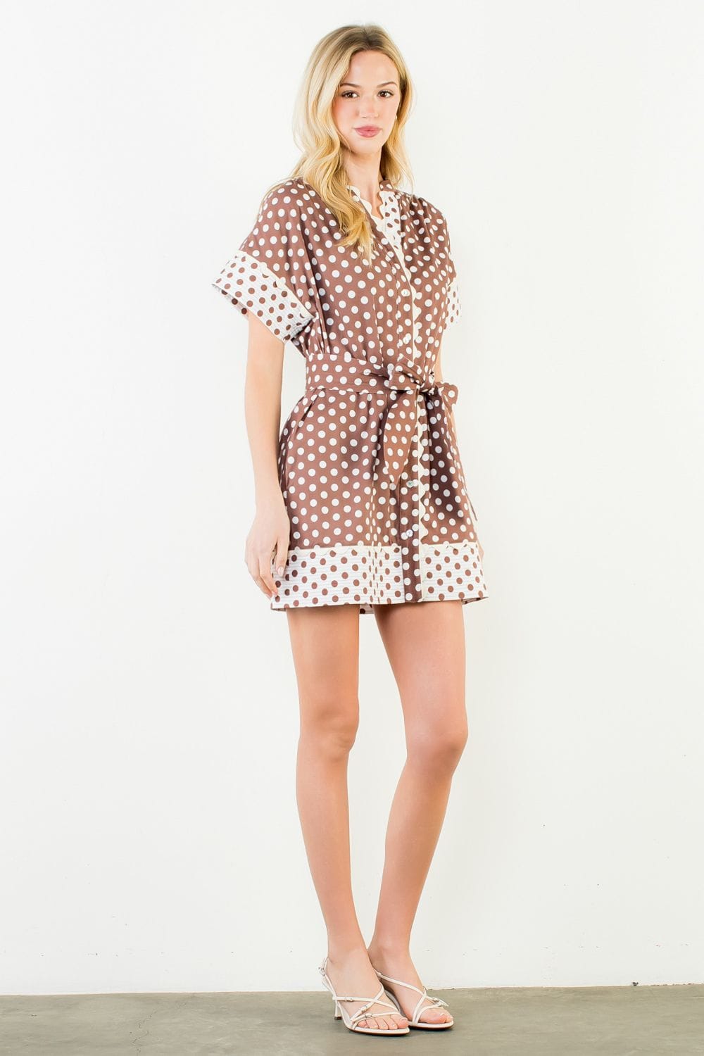 Isabel Polka Dot Dress – Teal Poppy