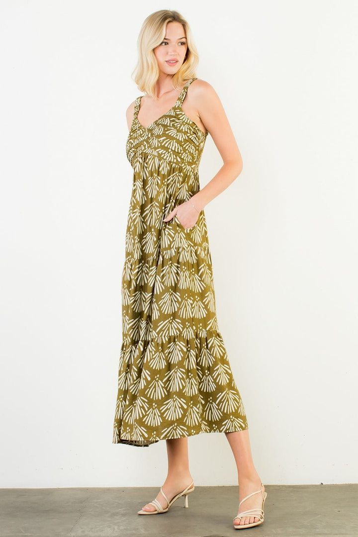 THML Dress Jaden Tiered Maxi Dress