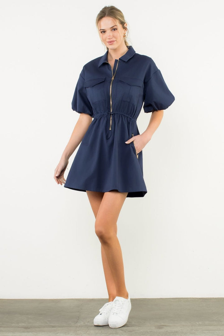 THML Dress Millie Half Zip Dress