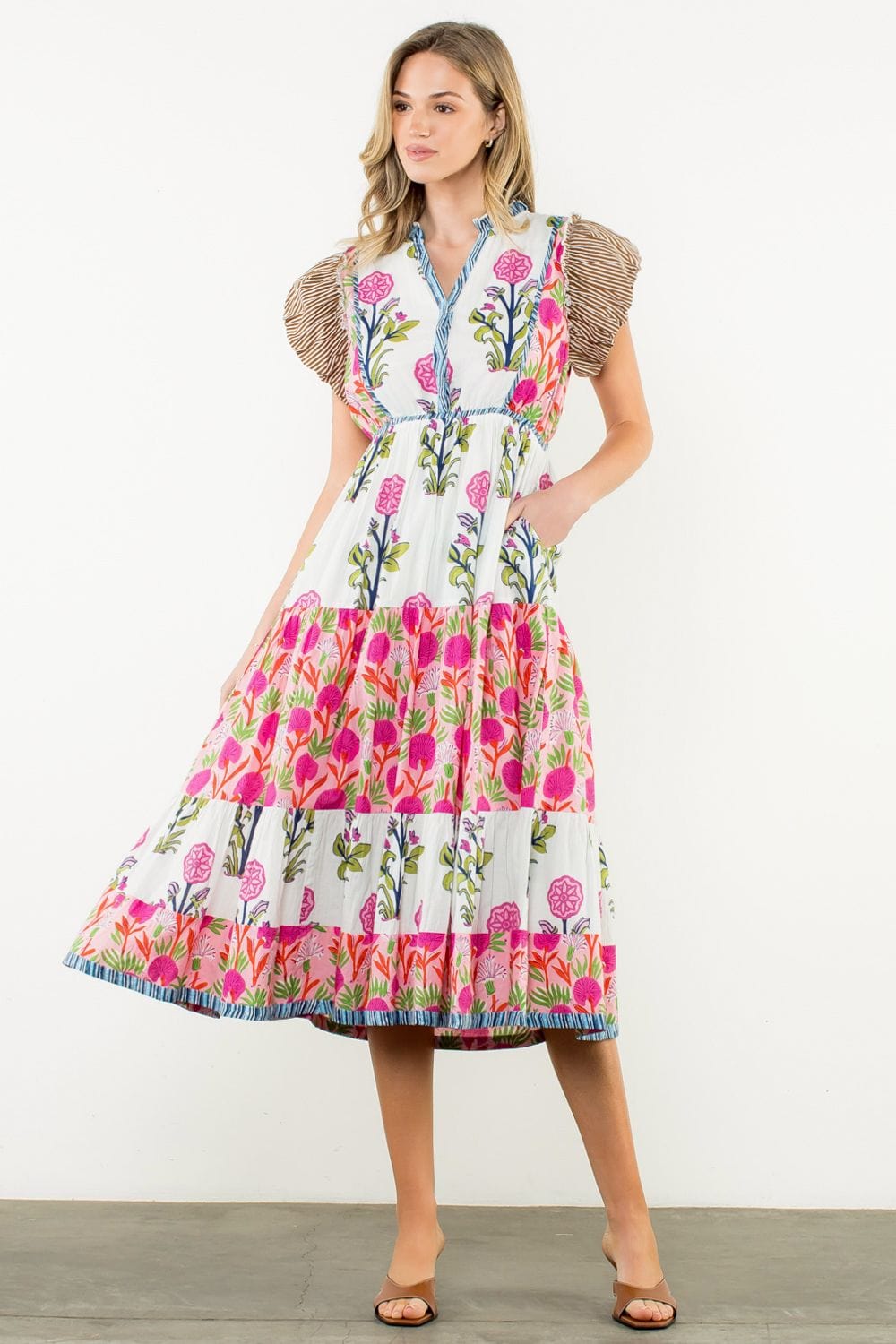 THML Dress Natalia Floral Maxi Dress