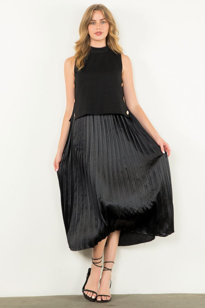 THML Dress Thalia Pleated Skirt Dress