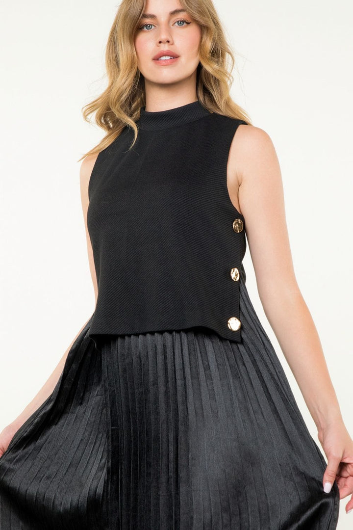 THML Dress Thalia Pleated Skirt Dress